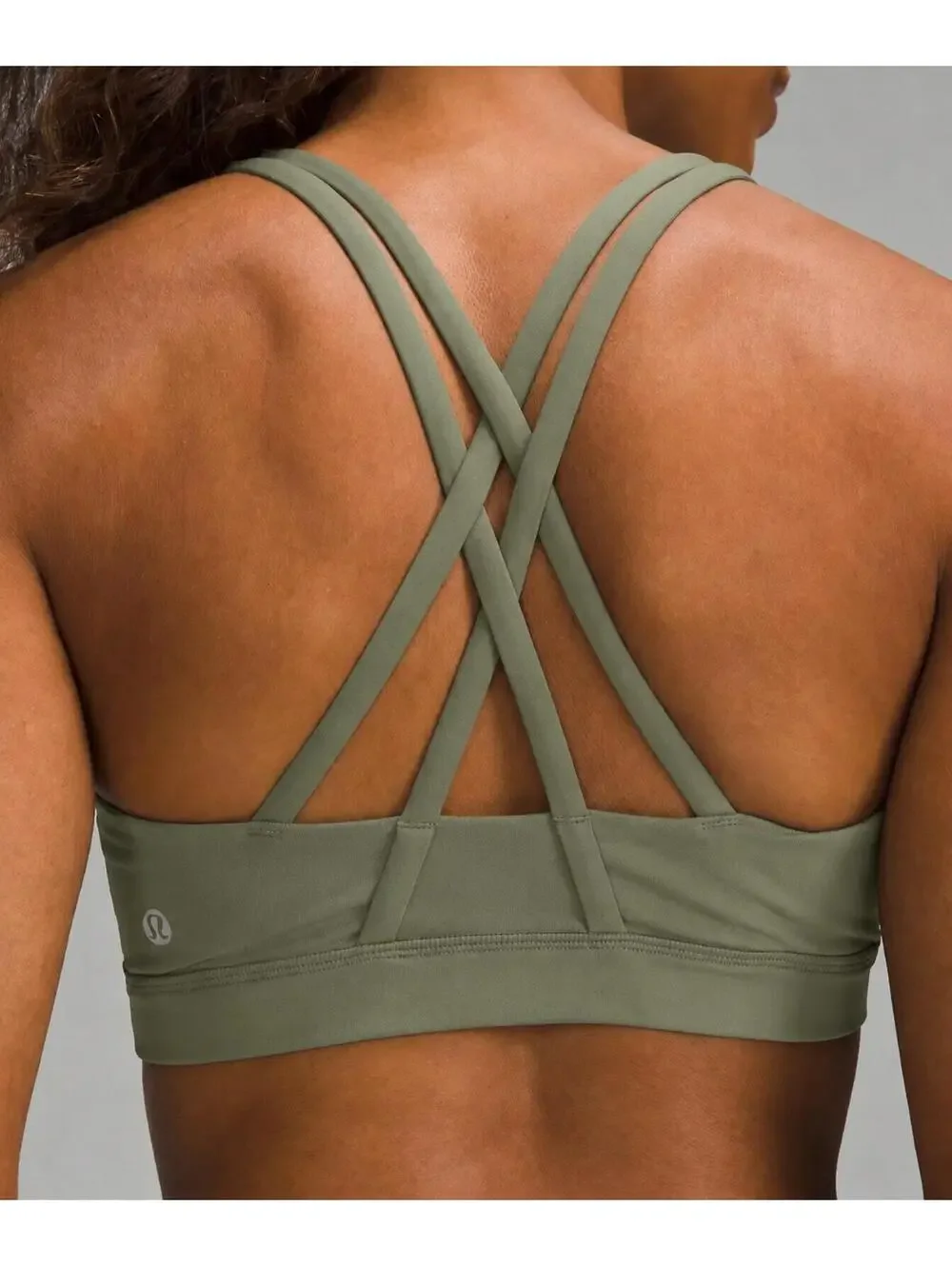 Lululemon Energy Bra Medium Support B-D Cups Green Size 6 Luxtreme